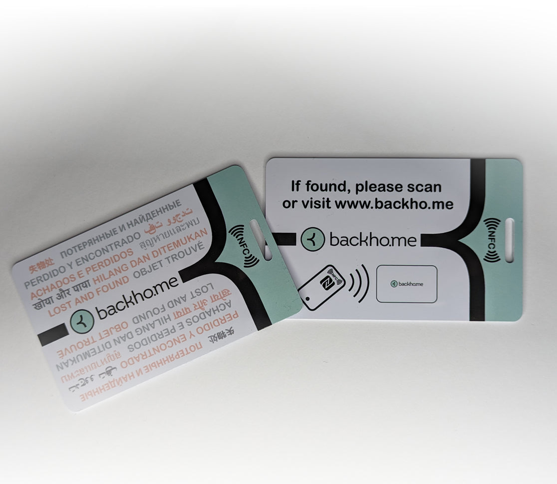 Backho.me Travel & Wallet card